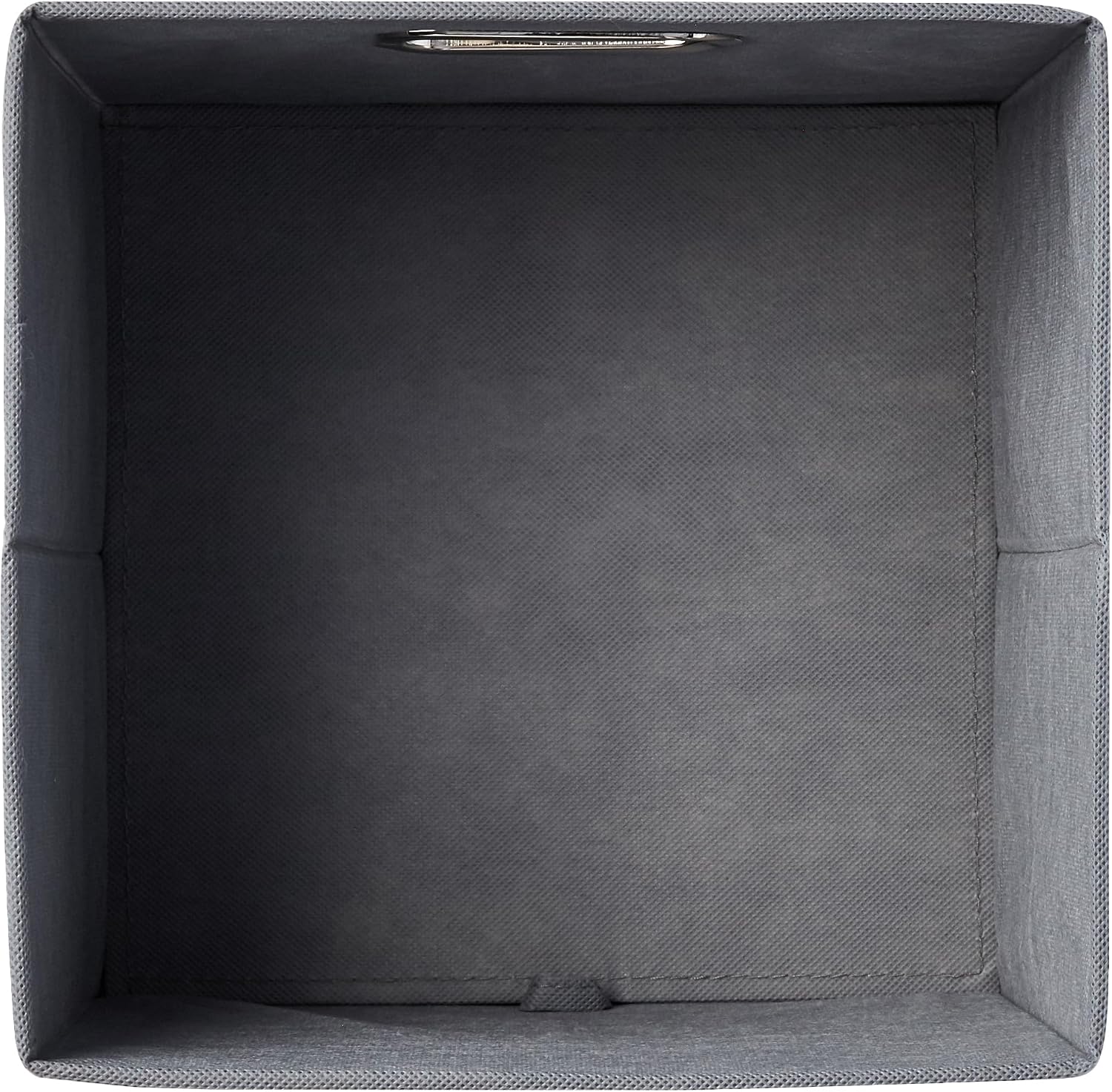 Amazon Basics Collapsible Cube Storage Bins. Space-Saving. Organizing Fabric Bins with Handles. 10.5 x 10.5 x 11 inches. Light Grey. 6-Pack - Image 3